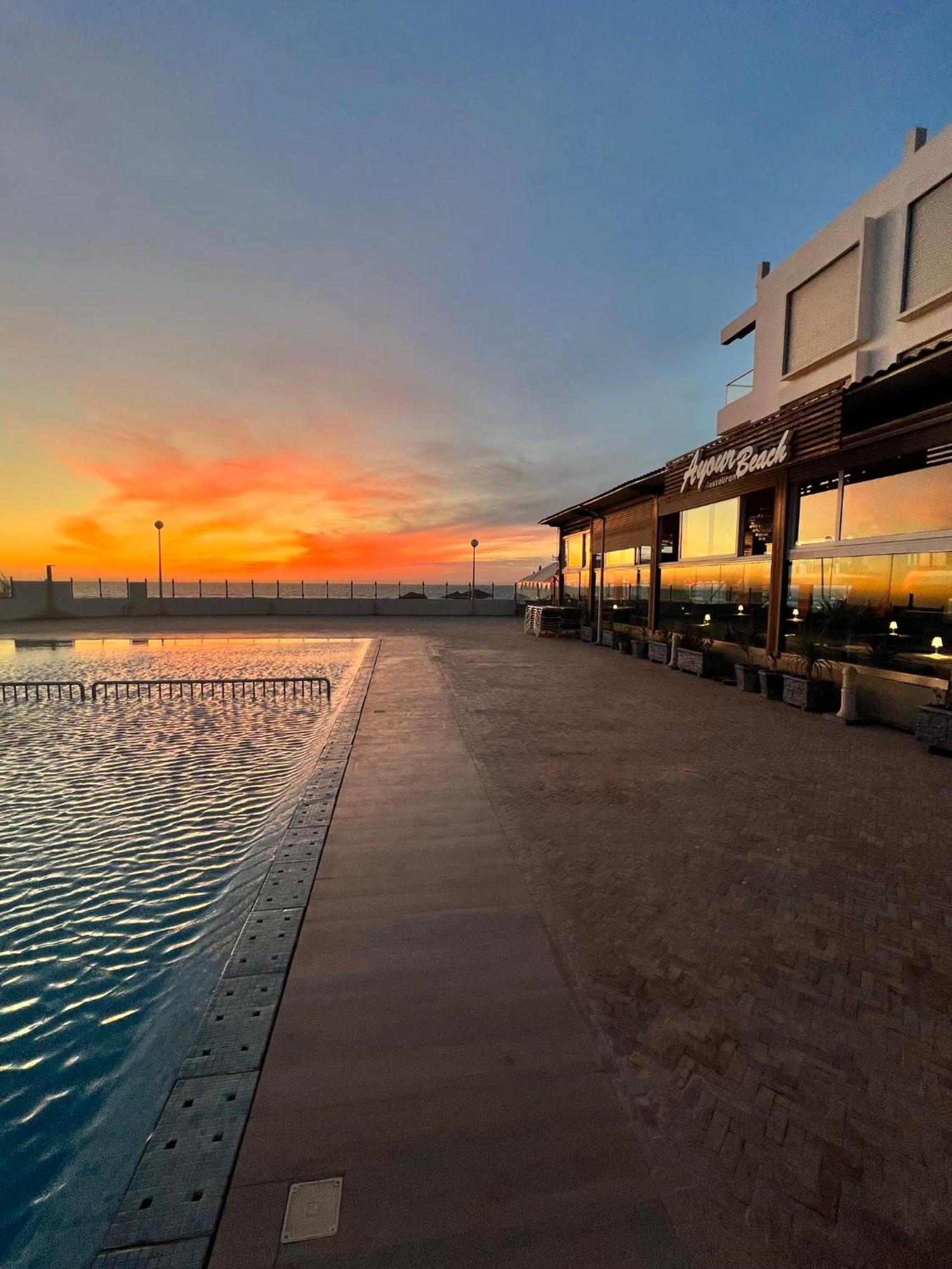 The Blue Pearl-Sensational Beach Apartment In Aourir Агадир Екстериор снимка
